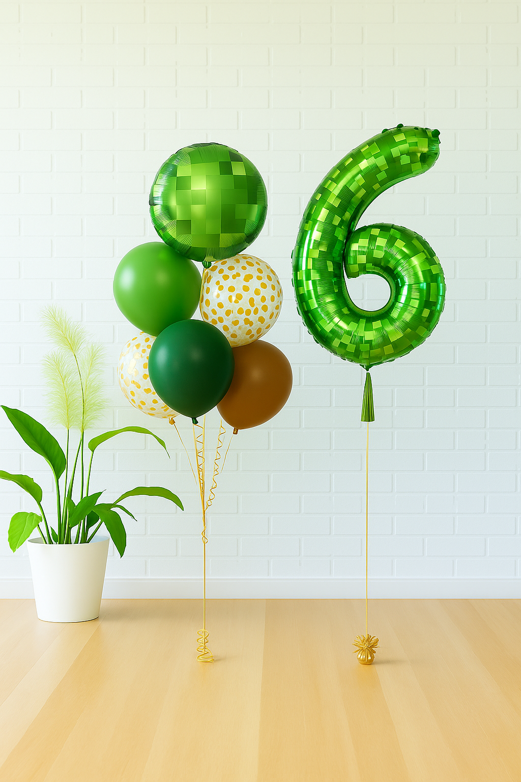 Minecraft Birthday Balloons