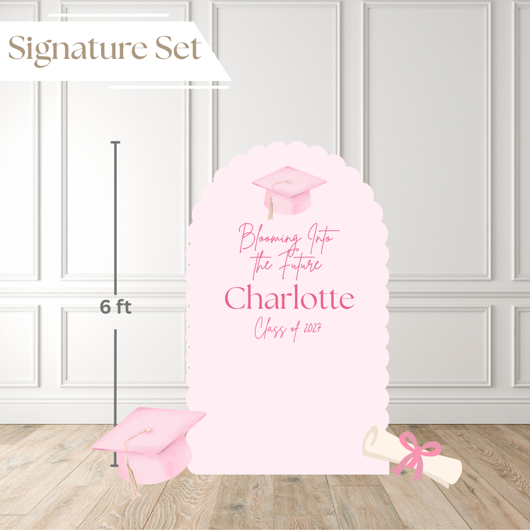 2027 Bloom Into Your Future Graduation |  Printed Backdrop