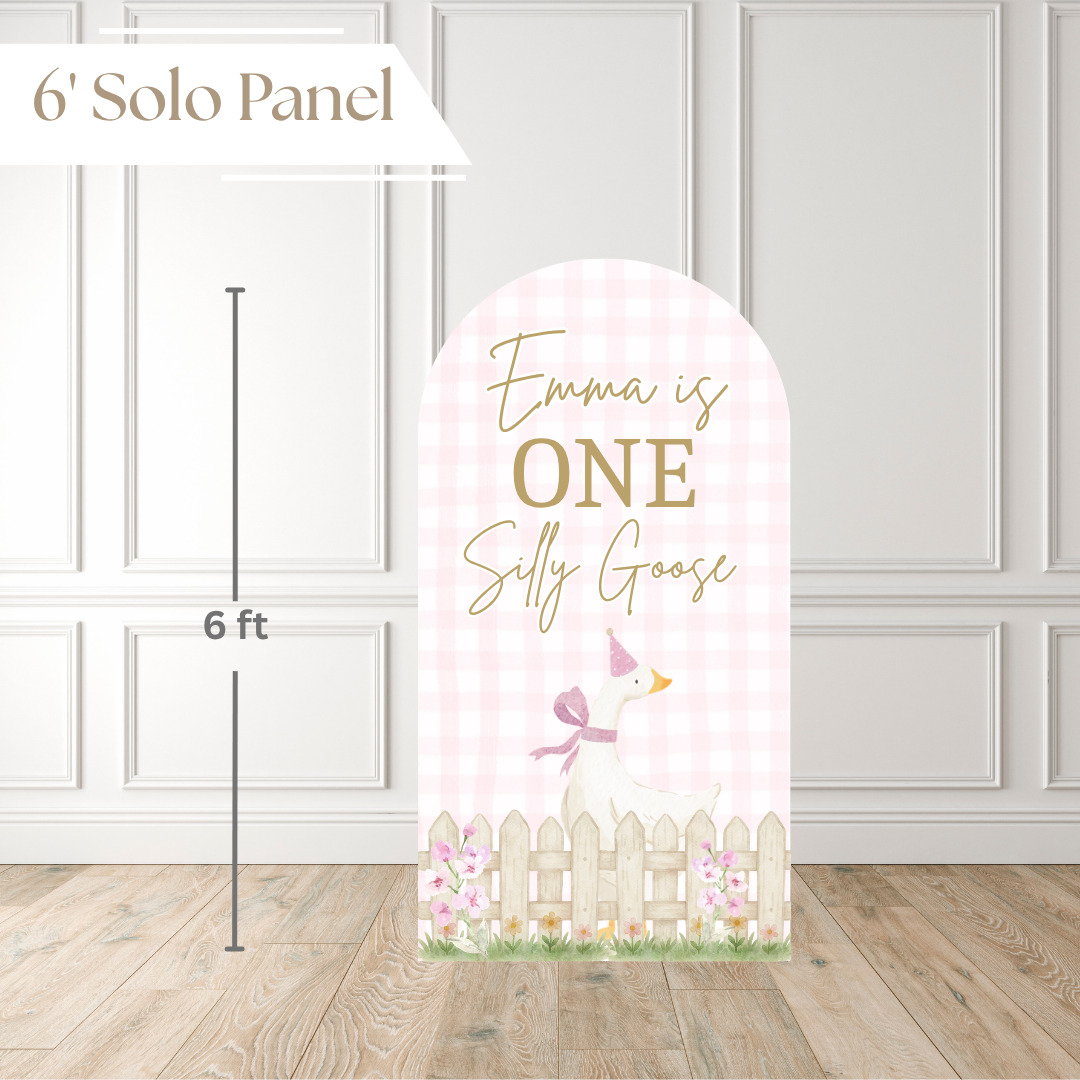 One Silly Goose Girl | Birthday Backdrop
