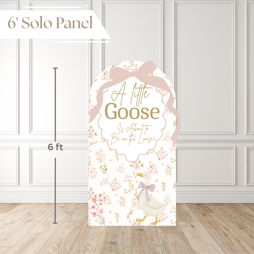A Little Goose is about to be on the loose | Baby Shower Backdrop