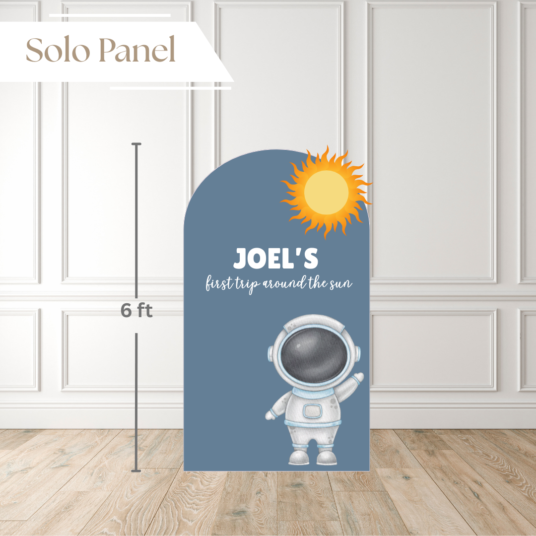 First Trip Around the Sun Printed Backdrop