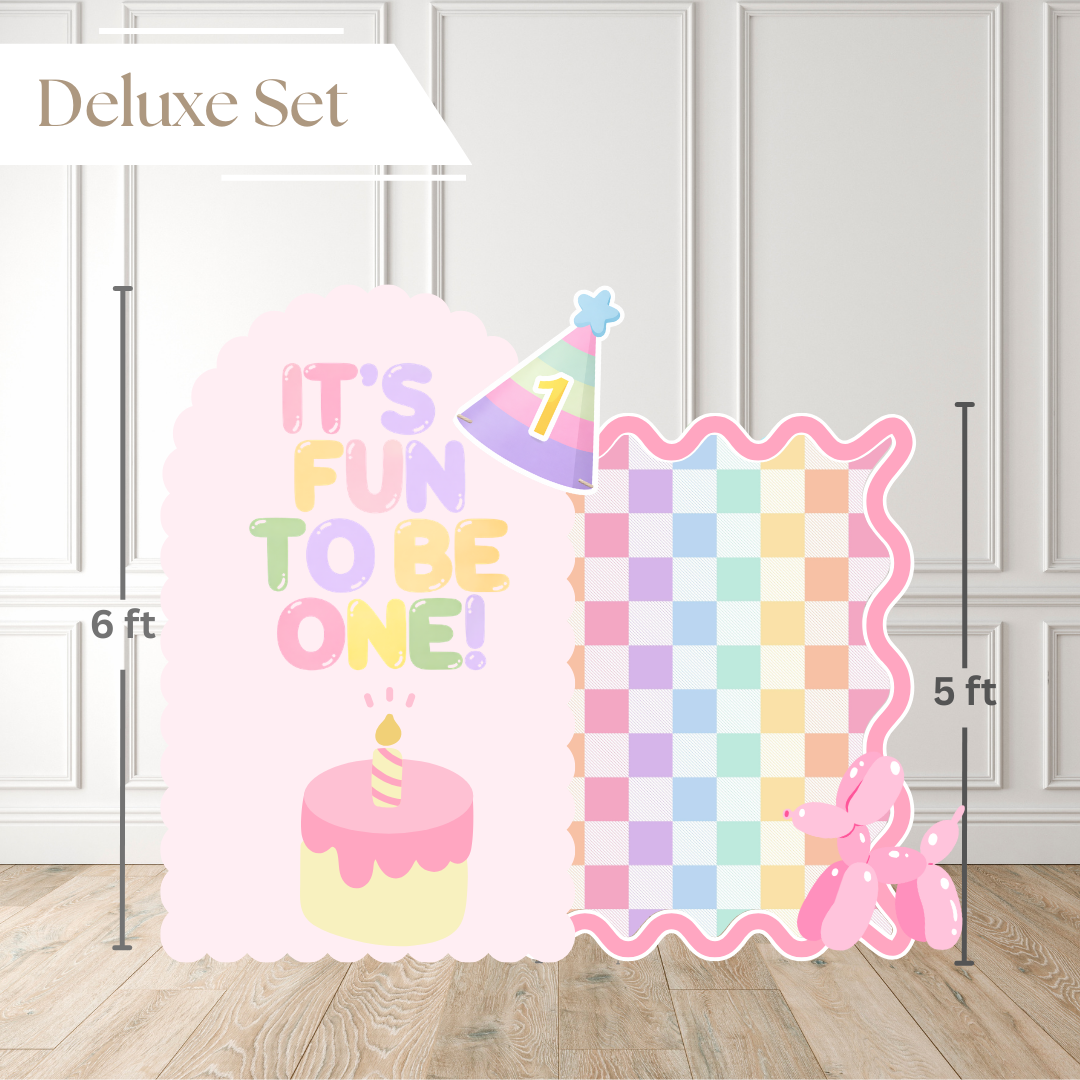 It’s Fun to Be One – Scalloped Edition Printed Backdrop