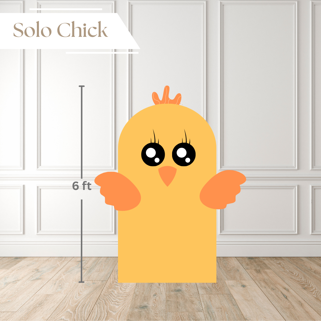 Hoppy Easter Bunny & Chick Printed Backdrop