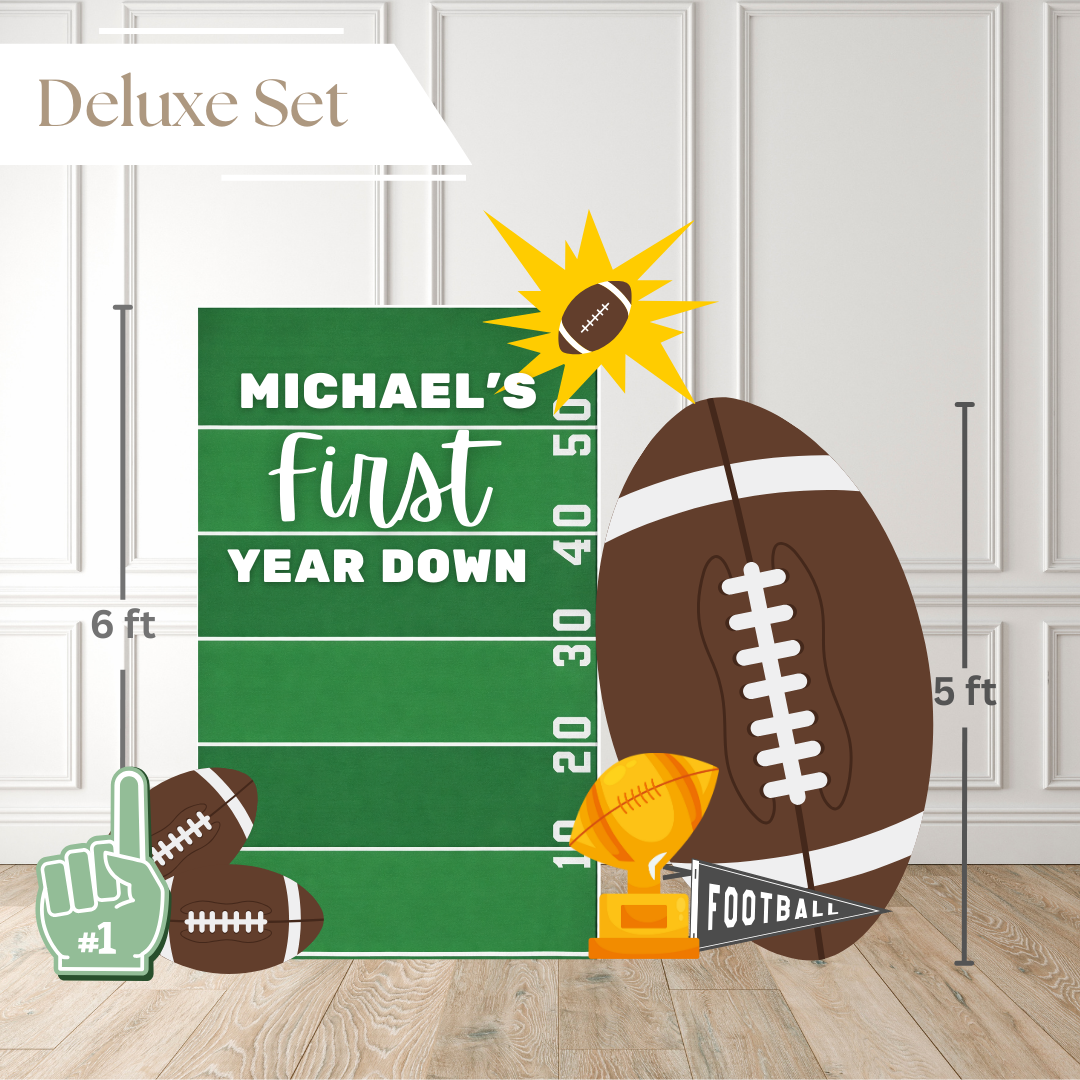 The First Down Kickoff Printed Backdrop