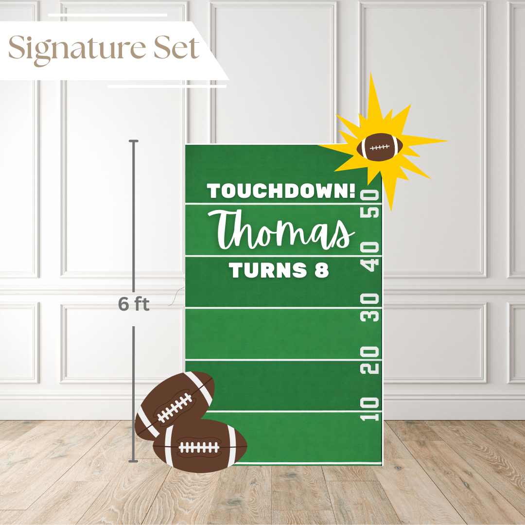 The Touchdown Bash Printed Backdrop