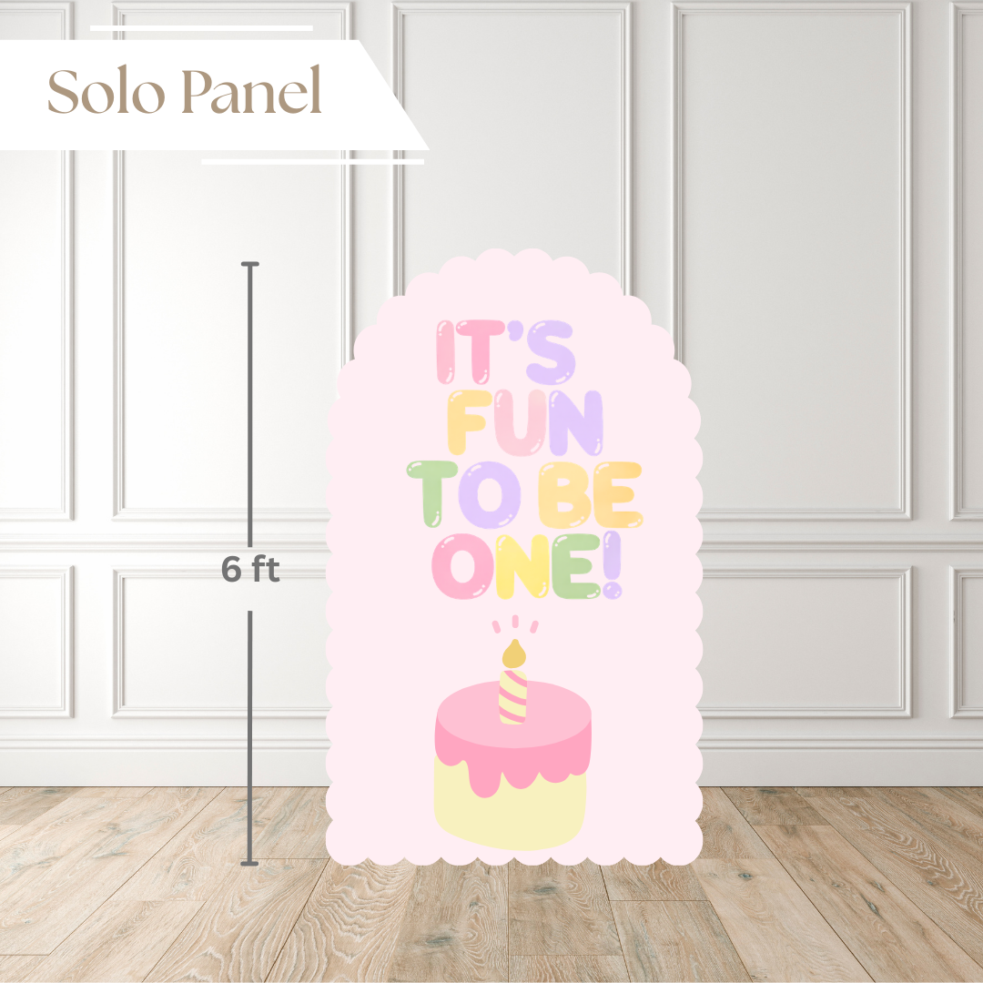 It’s Fun to Be One – Scalloped Edition Printed Backdrop