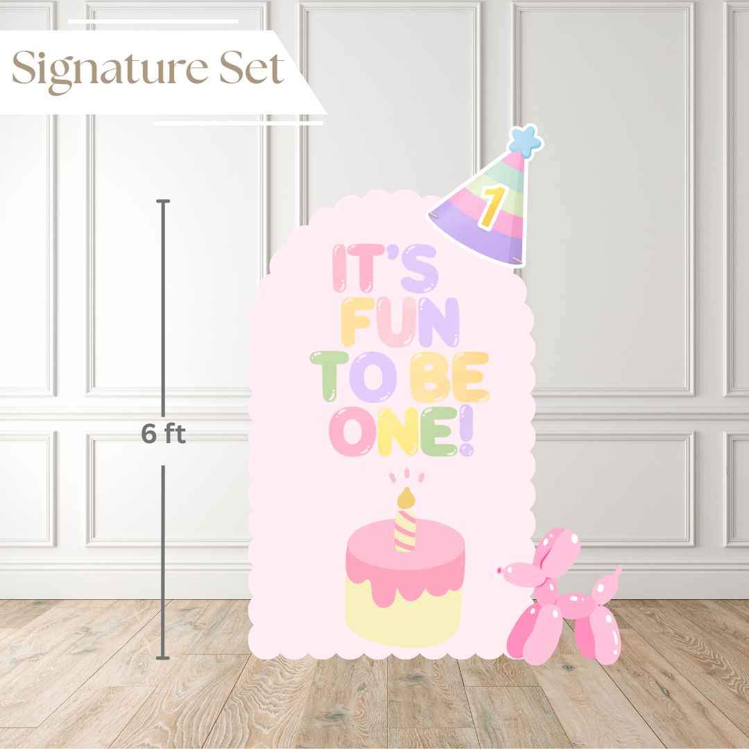 It’s Fun to Be One – Scalloped Edition Printed Backdrop