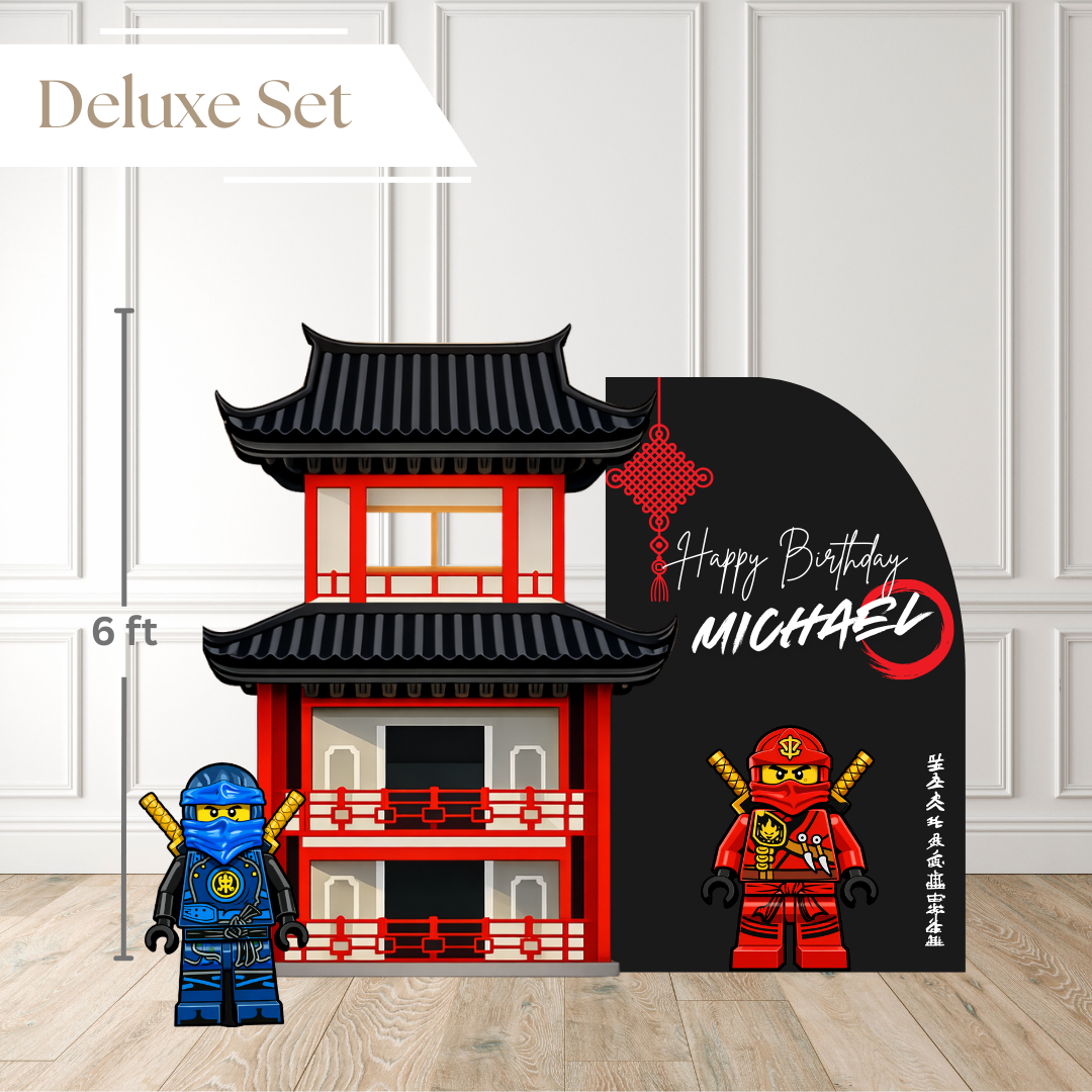 Ninja Temple Printed Backdrop