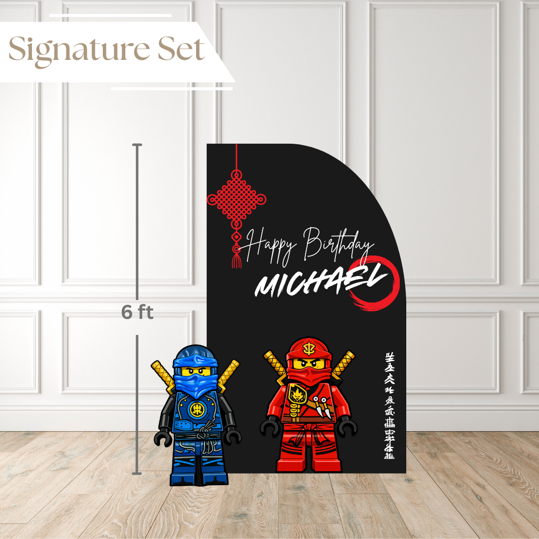 Ninja Temple Printed Backdrop