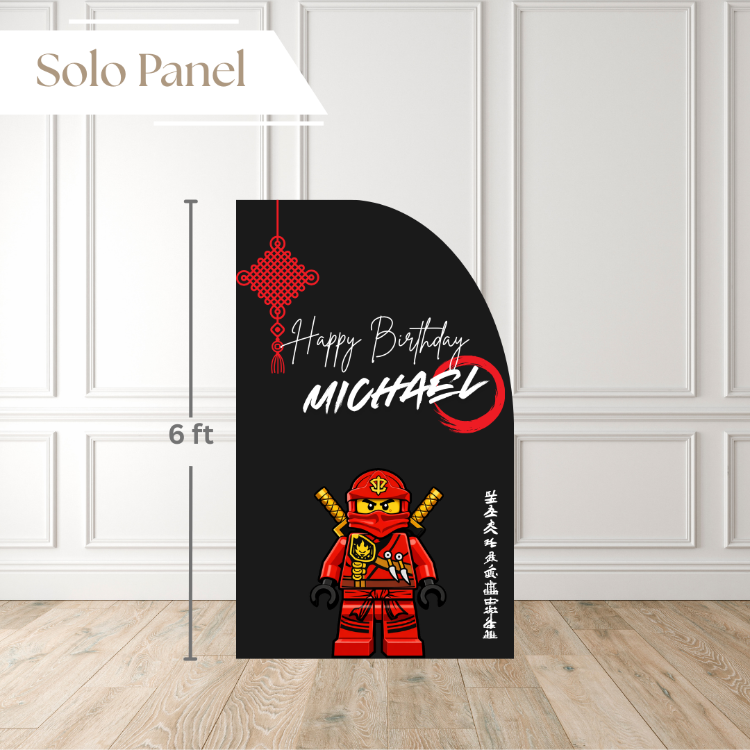 Ninja Temple Printed Backdrop