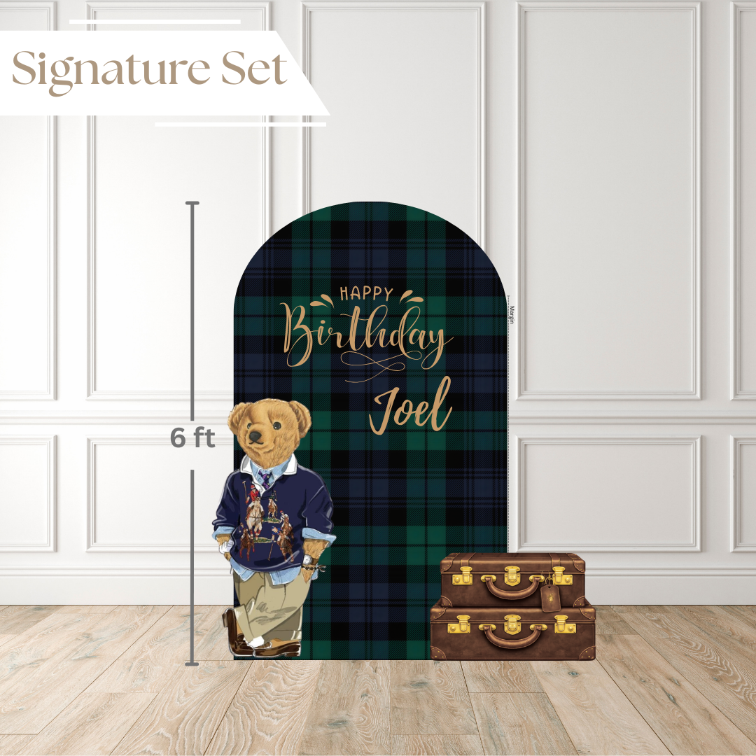 The Polo Bear Soirée Printed Backdrop